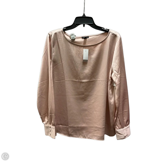 Top Long Sleeve By Ann Taylor In Pink, Size: L