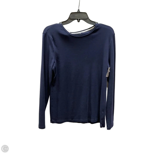 Top Long Sleeve By Talbots In Blue, Size: L