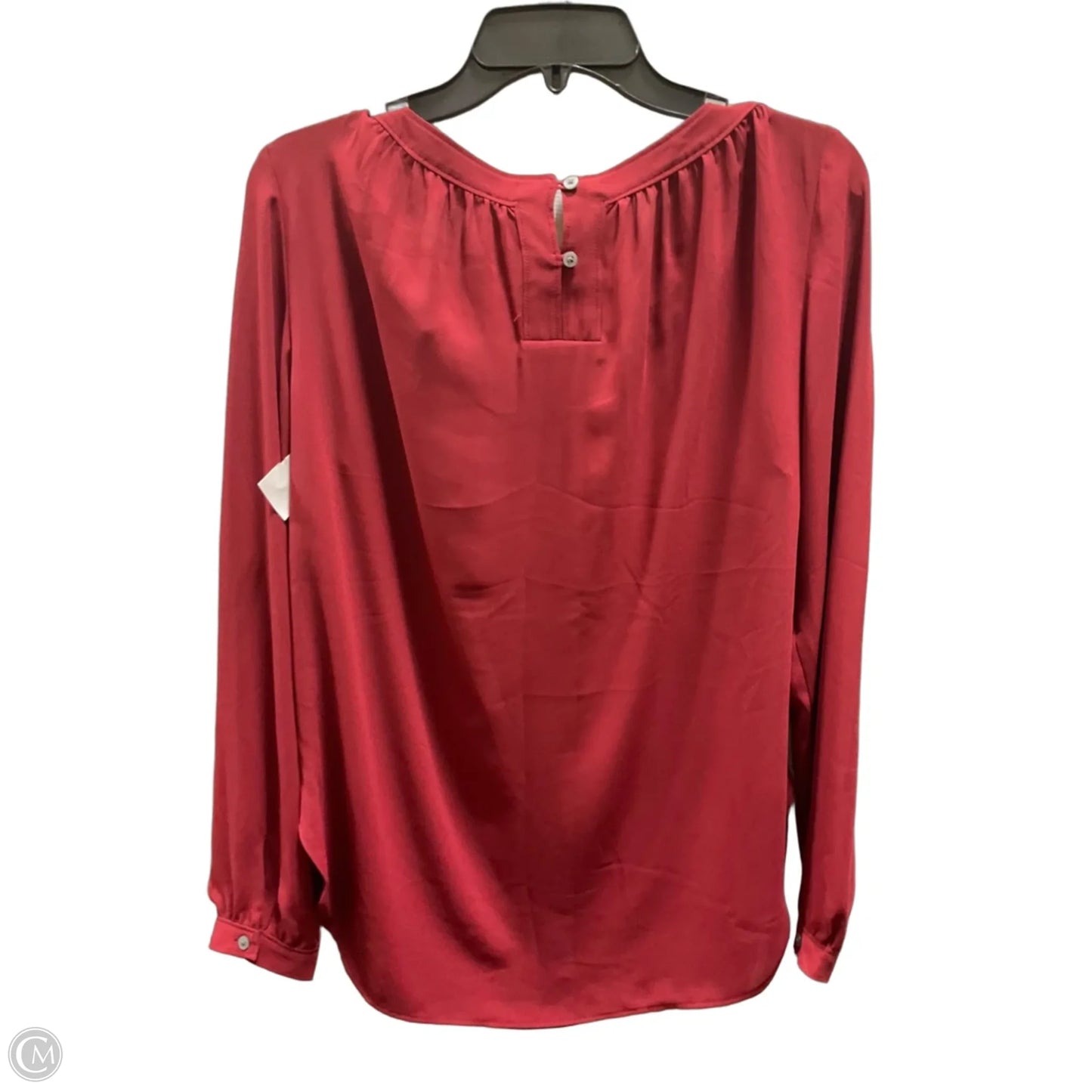 Top Long Sleeve By Loft In Red, Size: M