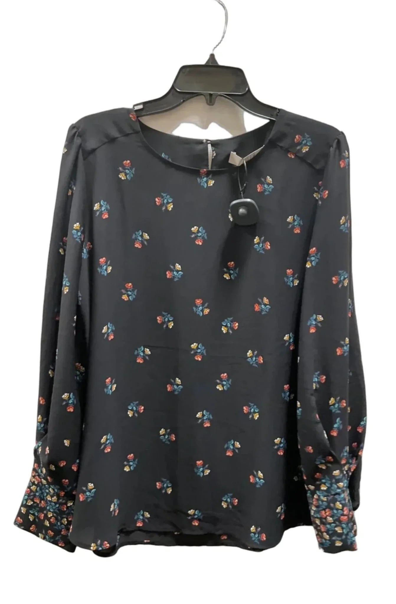 Top Long Sleeve By Loft In Black, Size: L