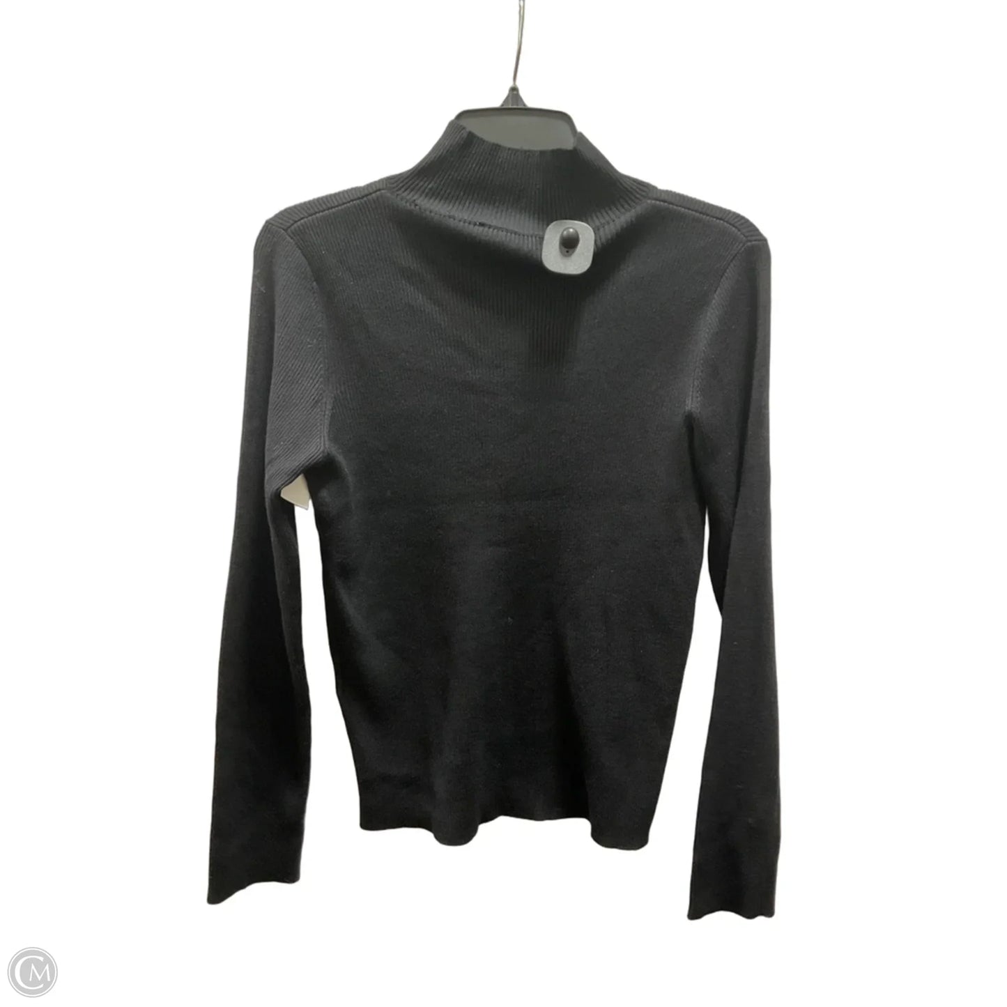Top Long Sleeve By Dkny In Black, Size: M