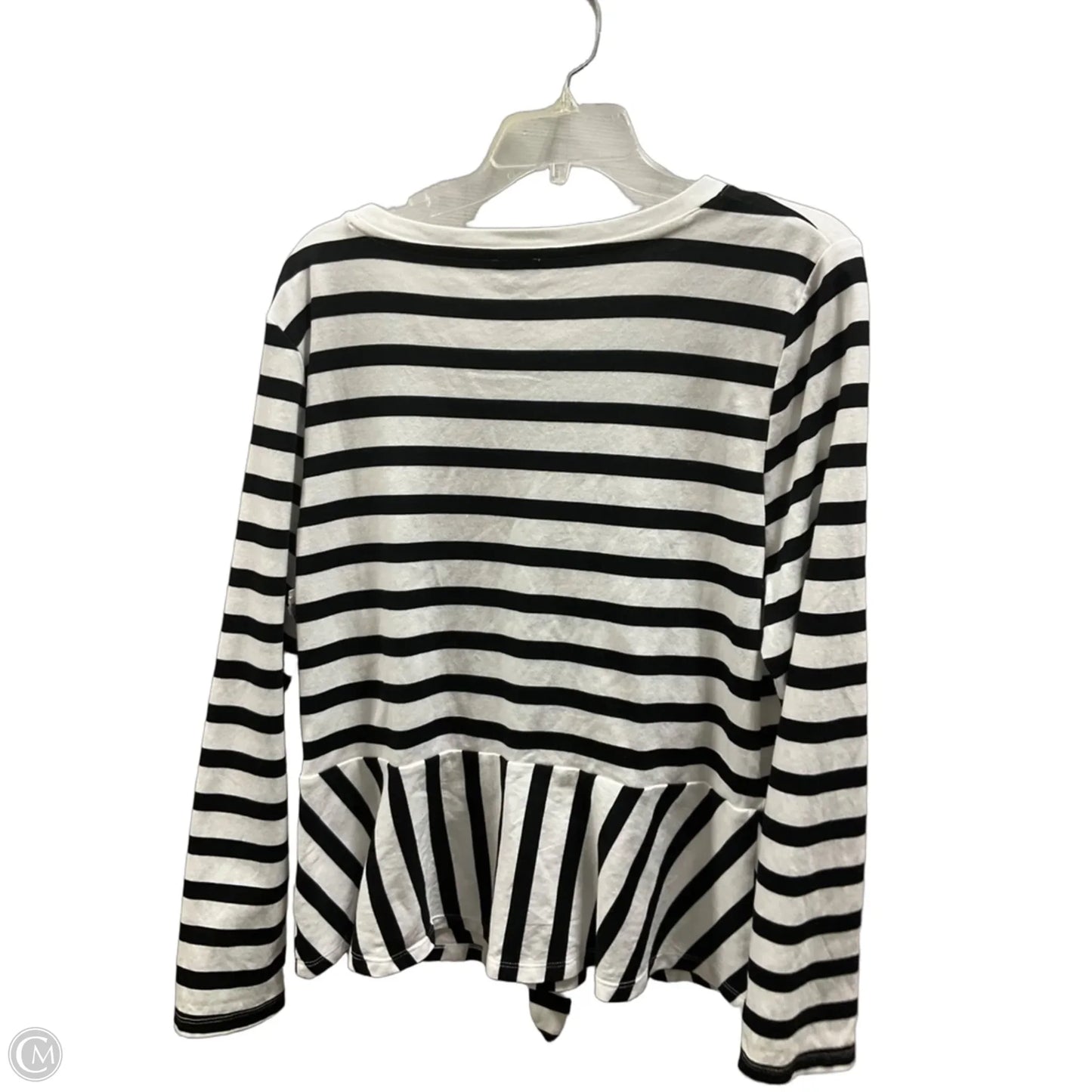 Top Long Sleeve By Talbots In Striped Pattern, Size: Xl
