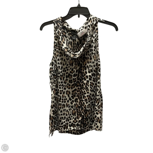 Top Sleeveless By White House Black Market In Leopard Print, Size: S