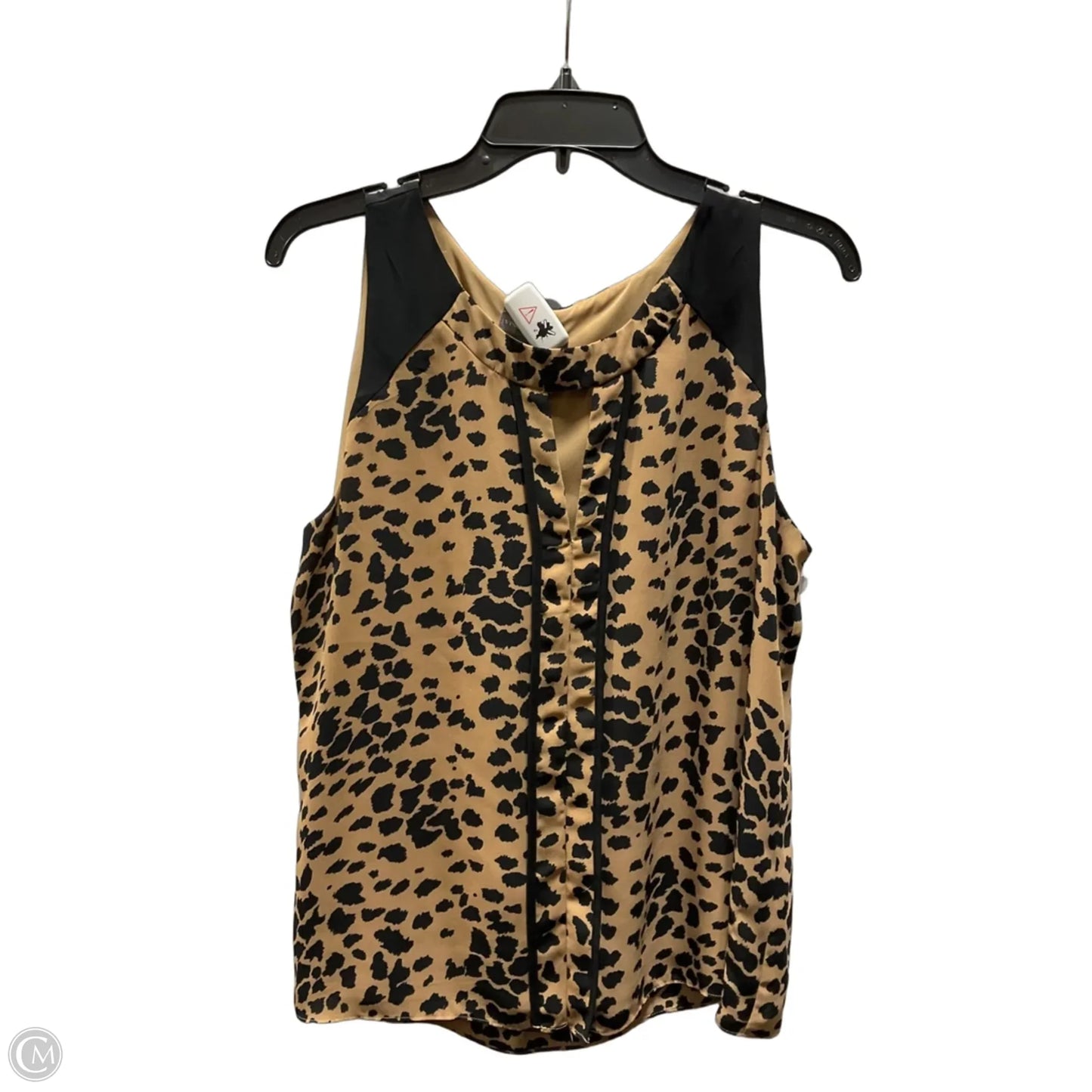 Top Sleeveless By Vince Camuto In Animal Print, Size: M