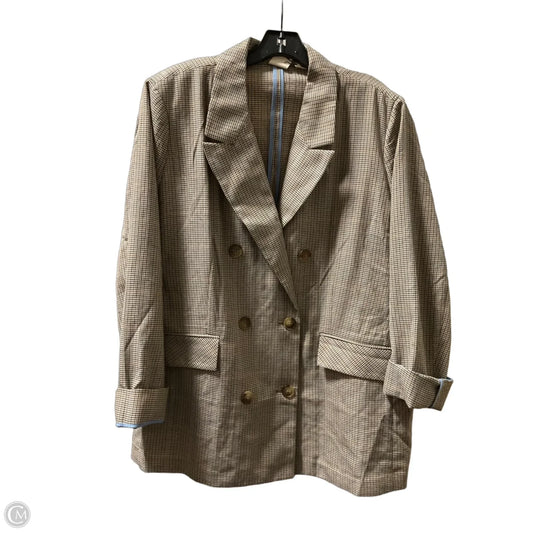 Blazer By Good Hart In Blue & Brown, Size: Xxl