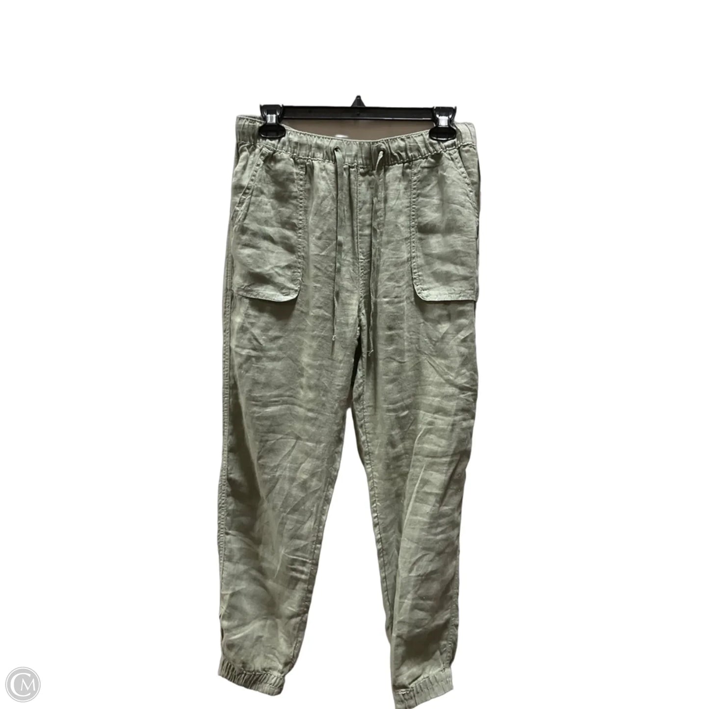 Pants Linen By C And C In Green, Size: M