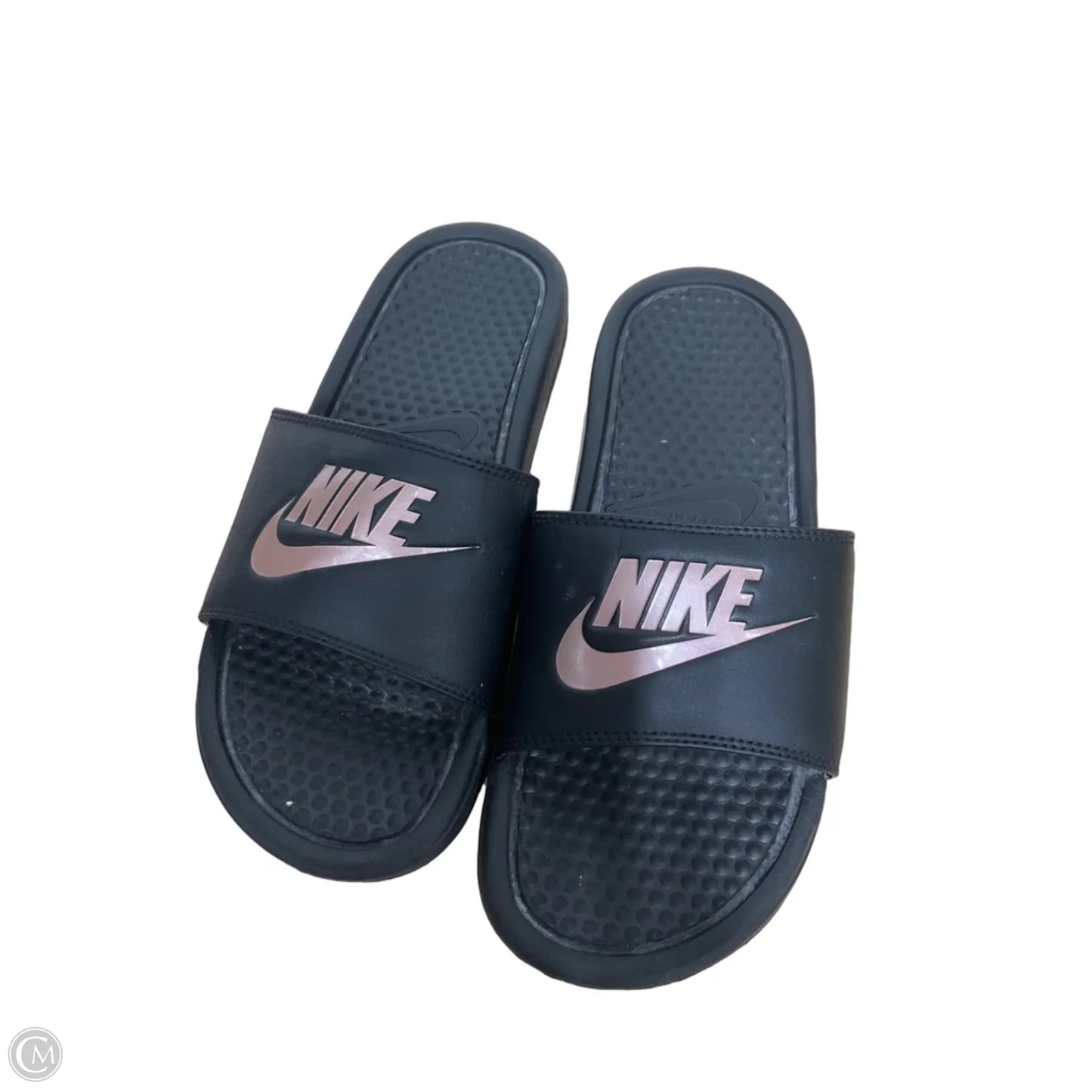 Shoes Flats By Nike In Black & Pink, Size: 8