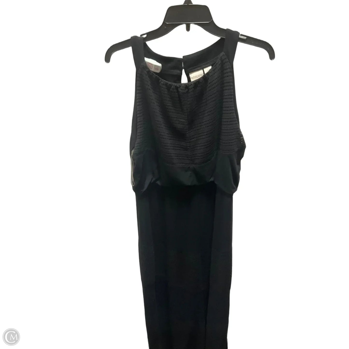 Dress Casual Maxi By Chicos In Black, Size: L