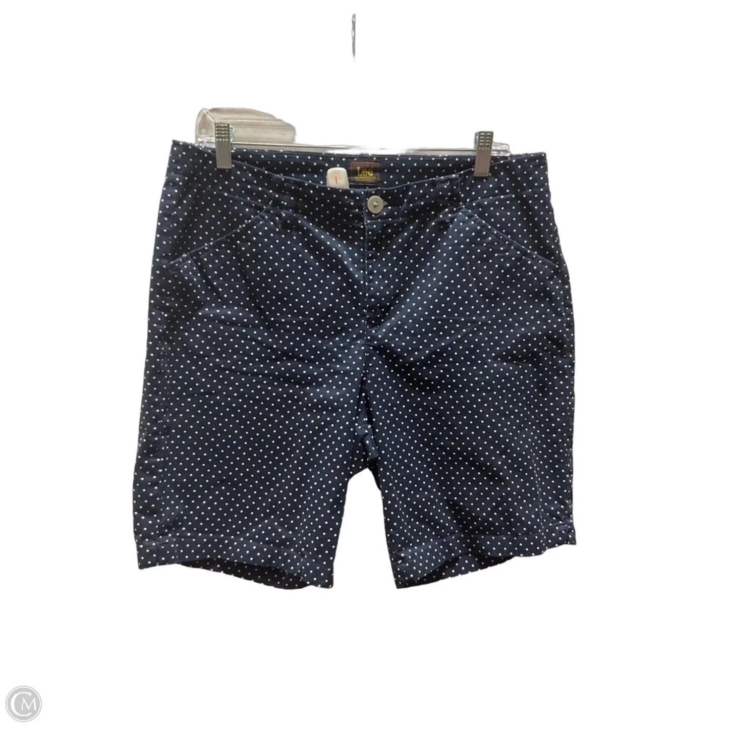 Shorts By Lee In Blue & Cream, Size: 12