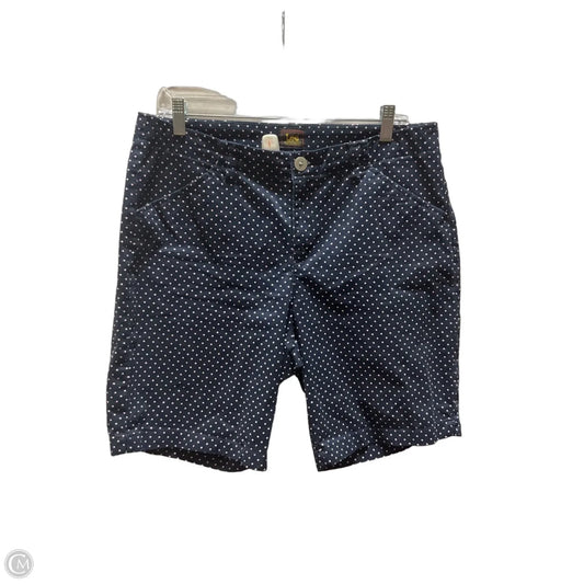 Shorts By Lee In Blue & Cream, Size: 12