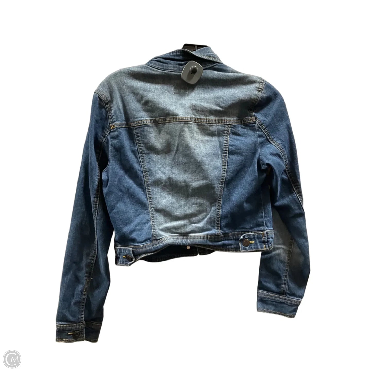 Jacket Denim By Mossimo In Blue, Size: M