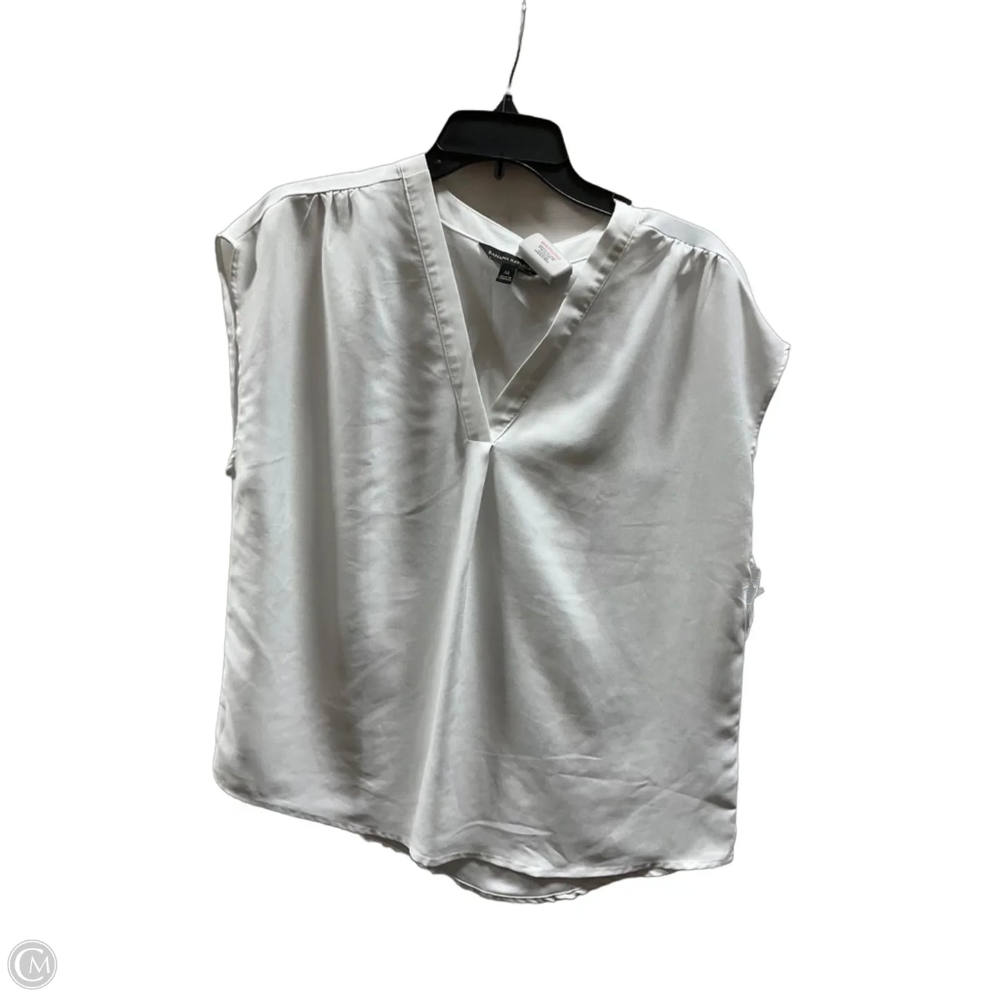 Top Sleeveless By Banana Republic In White, Size: M