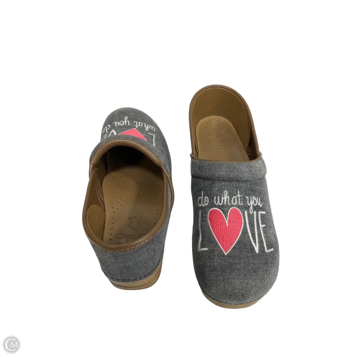 Shoes Flats By Dansko In Grey, Size: 9