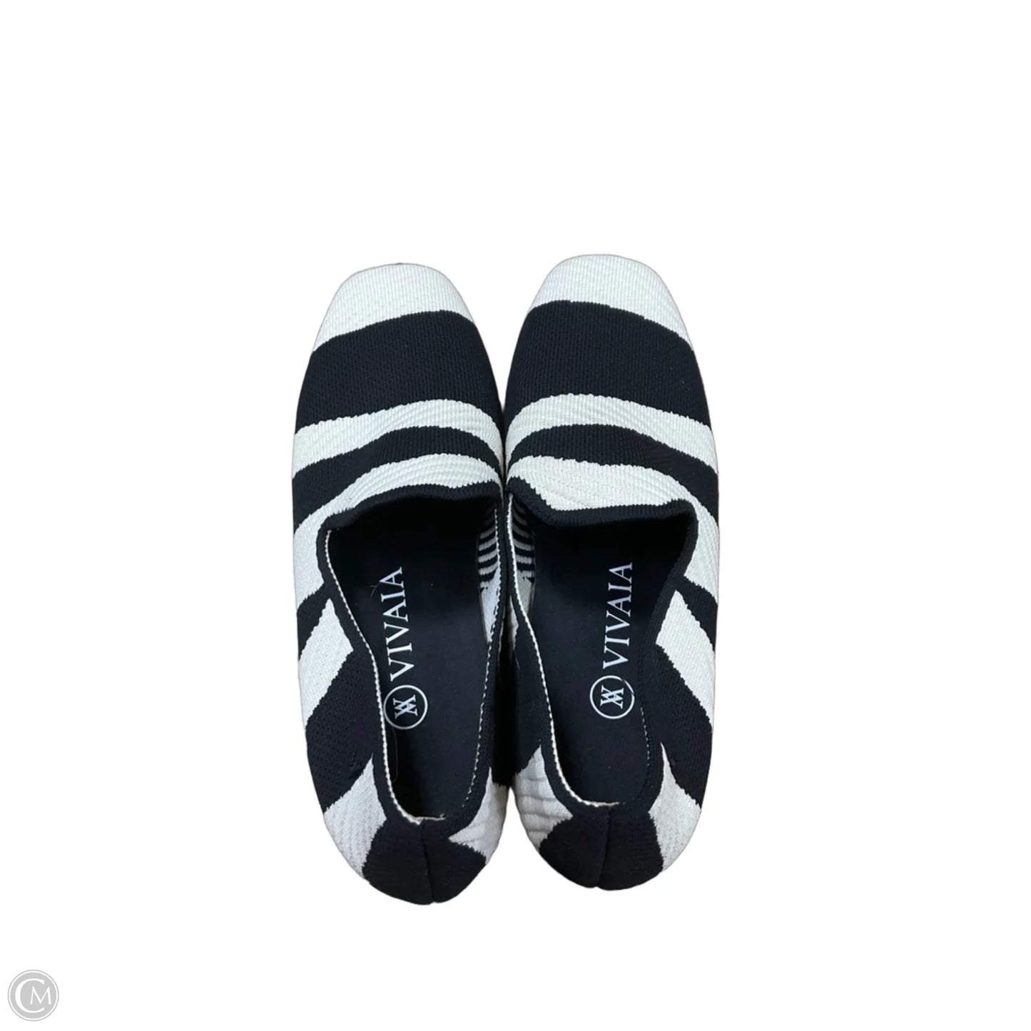 Shoes Flats By Vivaia In Black & White, Size: 7