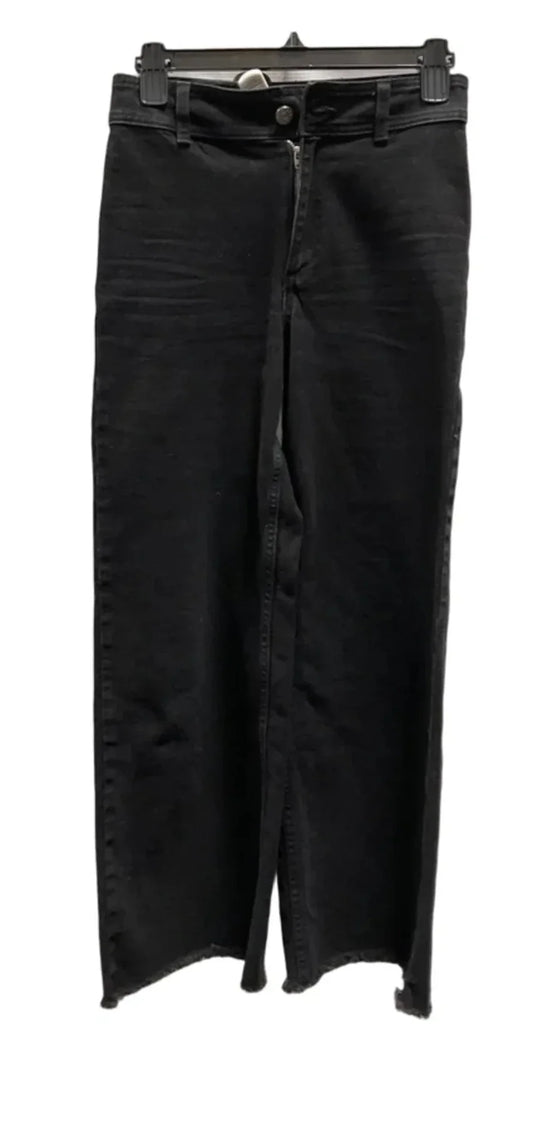 Jeans Wide Leg By Mng In Black, Size: Xs