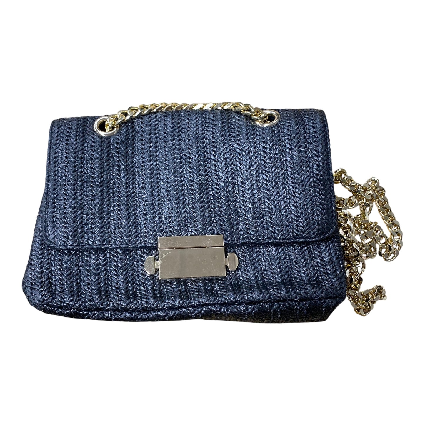 Crossbody By Aldo In Black & Gold, Size:Small