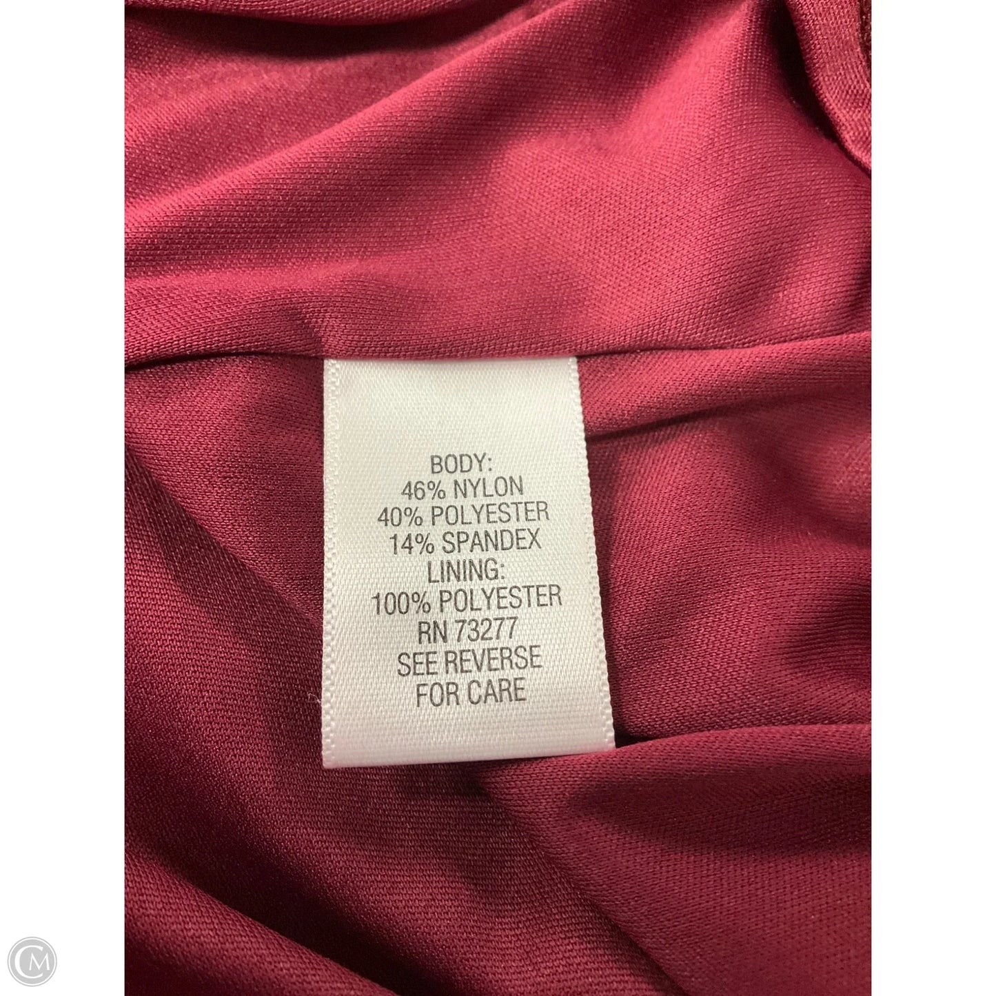 Top Sleeveless By Dana Buchman In Maroon, Size: S