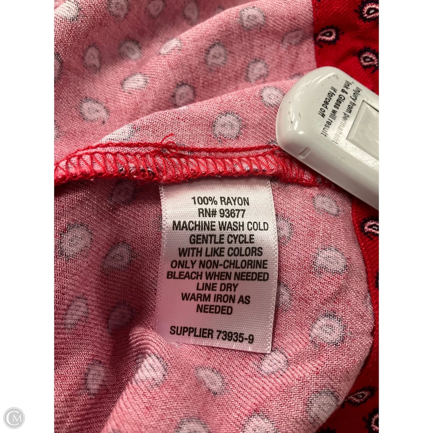 Top Sleeveless By Liz Claiborne In Red, Size: Xs