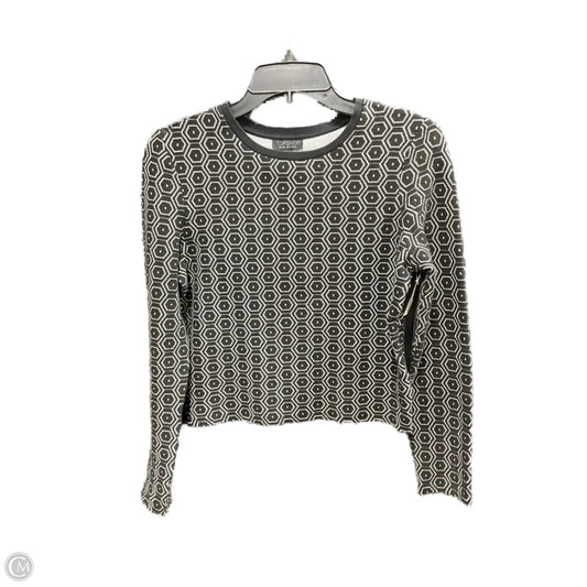 Top Long Sleeve By Top Shop In Black & White, Size: M