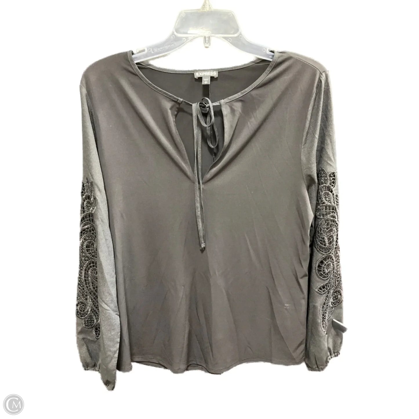 Top Long Sleeve By Express In Black, Size: S