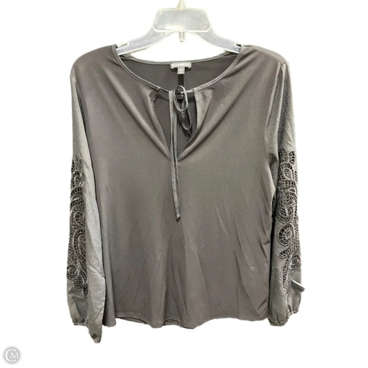 Top Long Sleeve By Express In Black, Size: S
