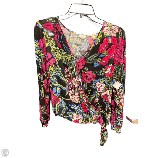 Top Long Sleeve By Tiny In Floral Print, Size: S