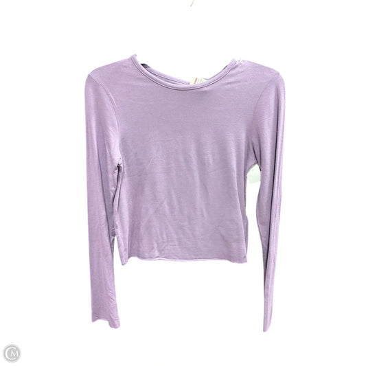 Top Long Sleeve Basic By Anthropologie In Purple, Size: S