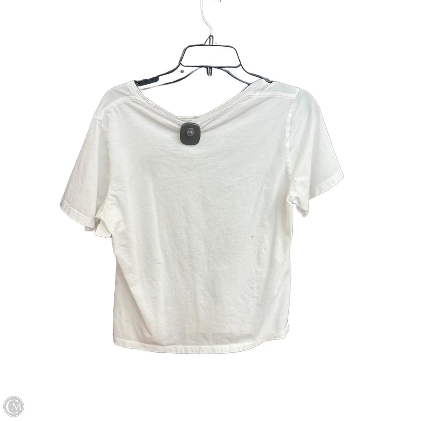 Top Short Sleeve Designer By Kate Spade In White, Size: L