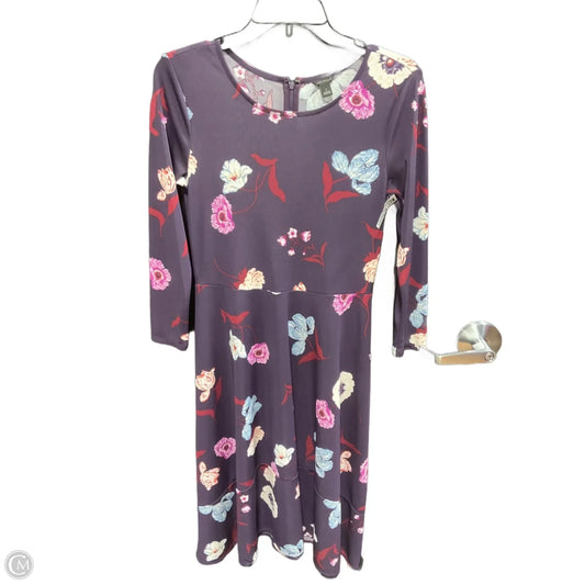 Dress Casual Midi By Ann Taylor In Floral Print, Size: 2