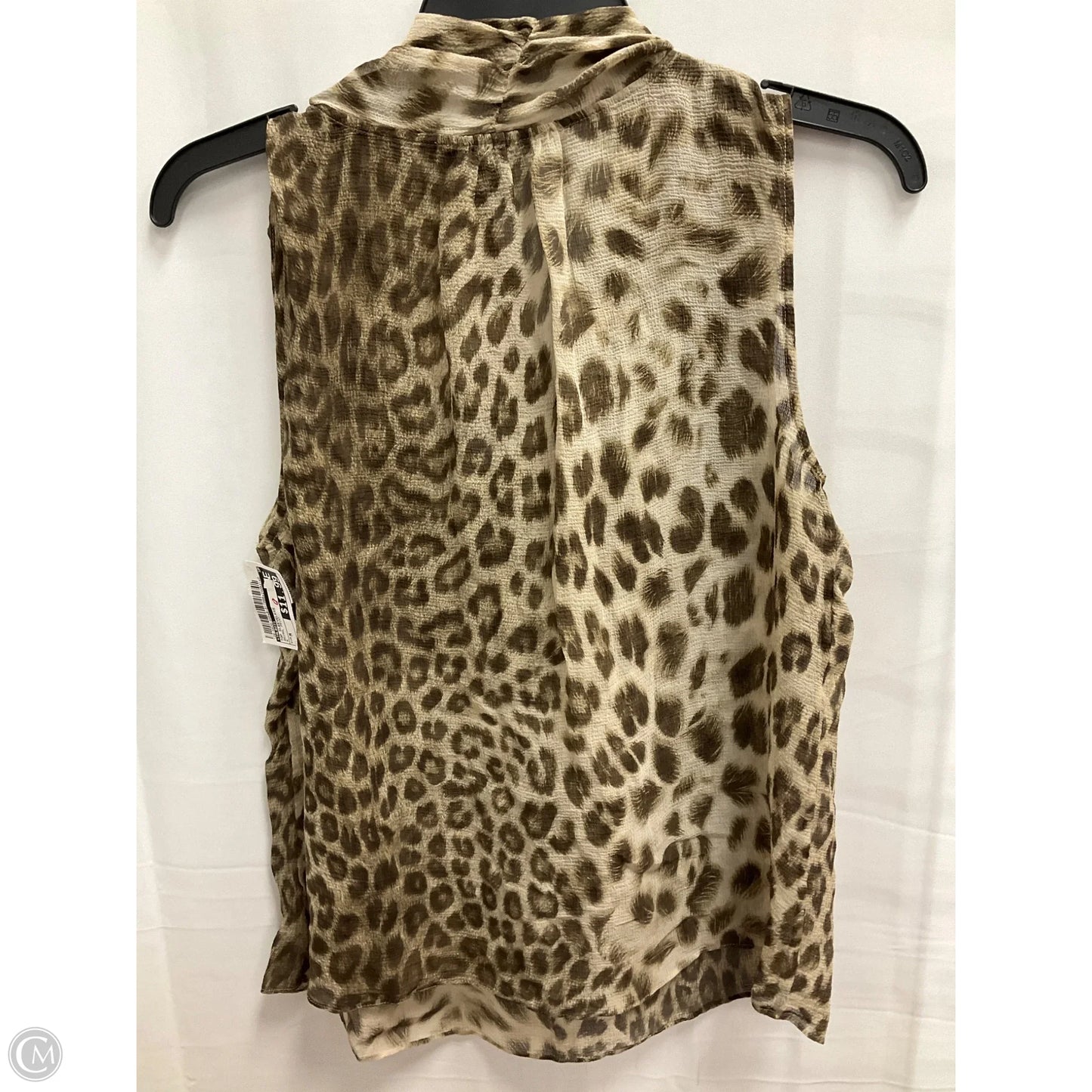 Top Sleeveless By Talbots In Animal Print, Size: M