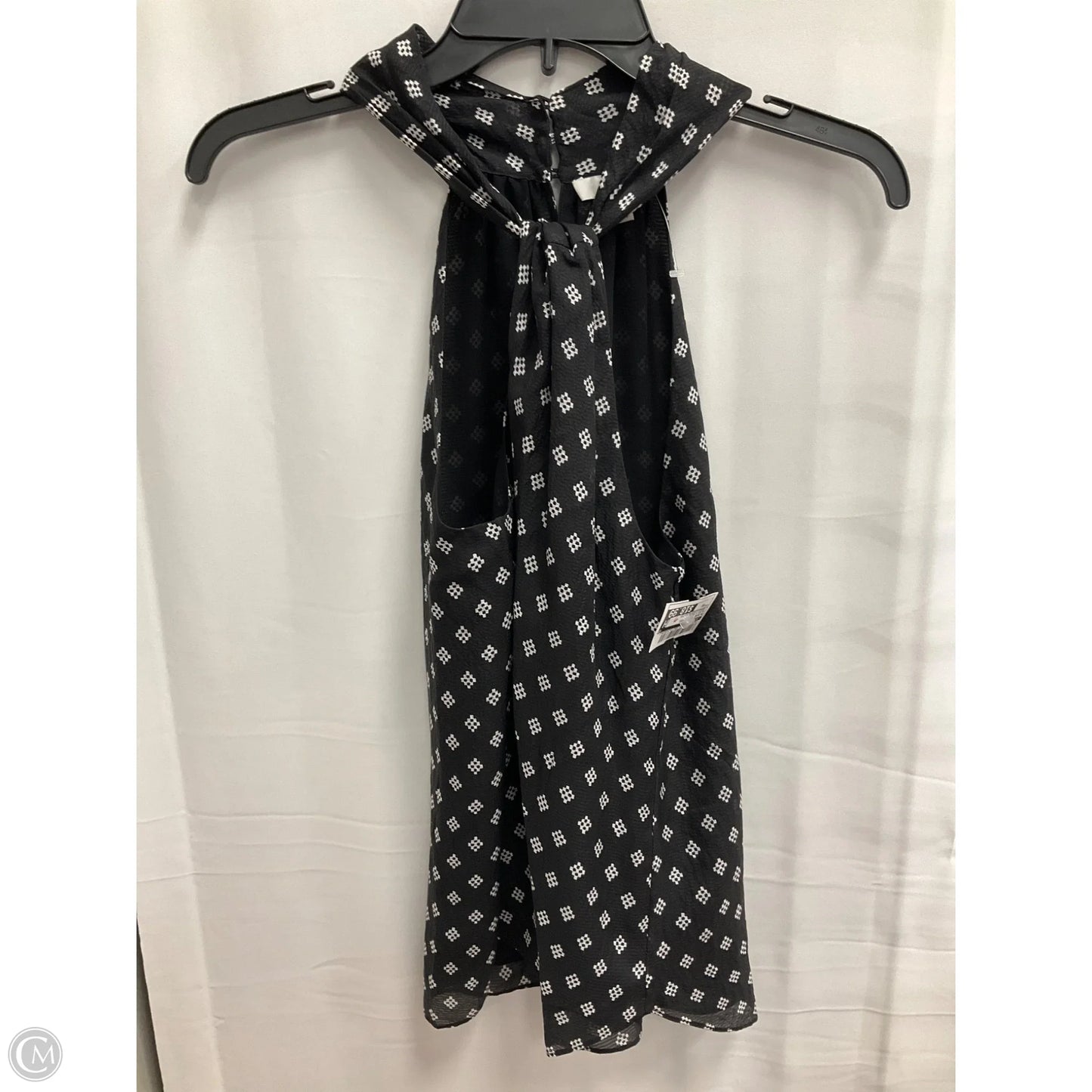 Blouse Sleeveless By Joie In Black & White, Size: Xs