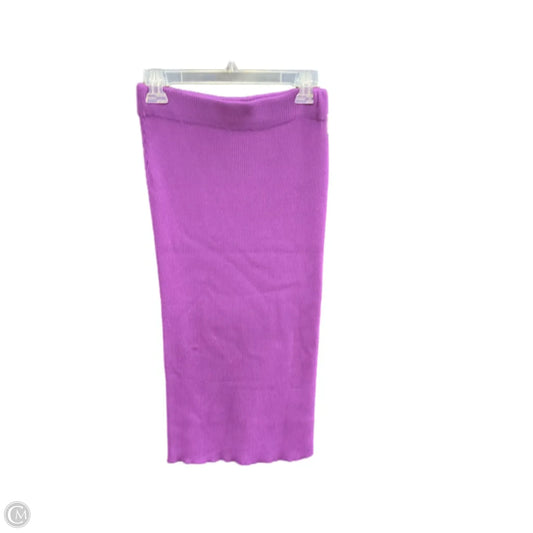 Skirt Midi By Halogen In Purple, Size: Xs