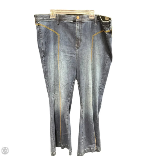 Jeans Flared By Torrid In Blue Denim, Size: 24