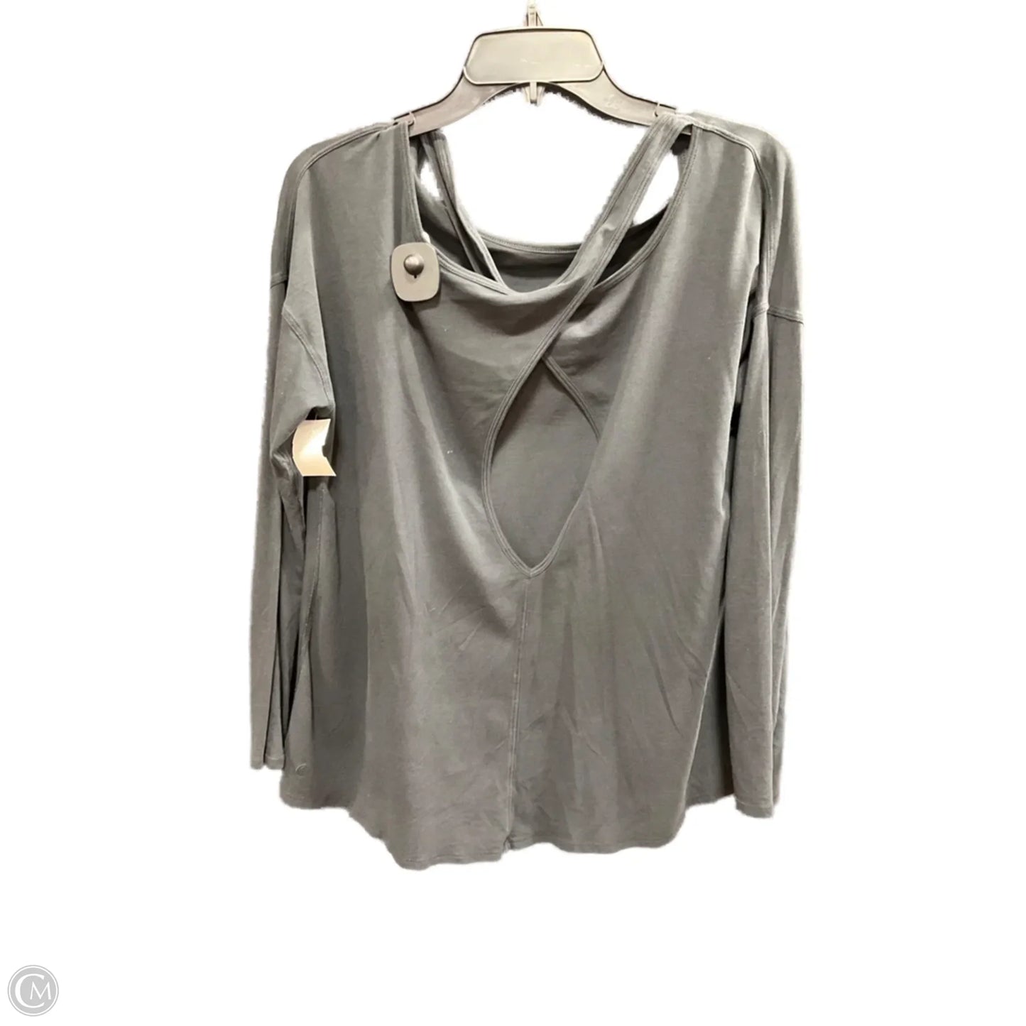 Athletic Top Long Sleeve Collar By Lululemon In Black, Size: S