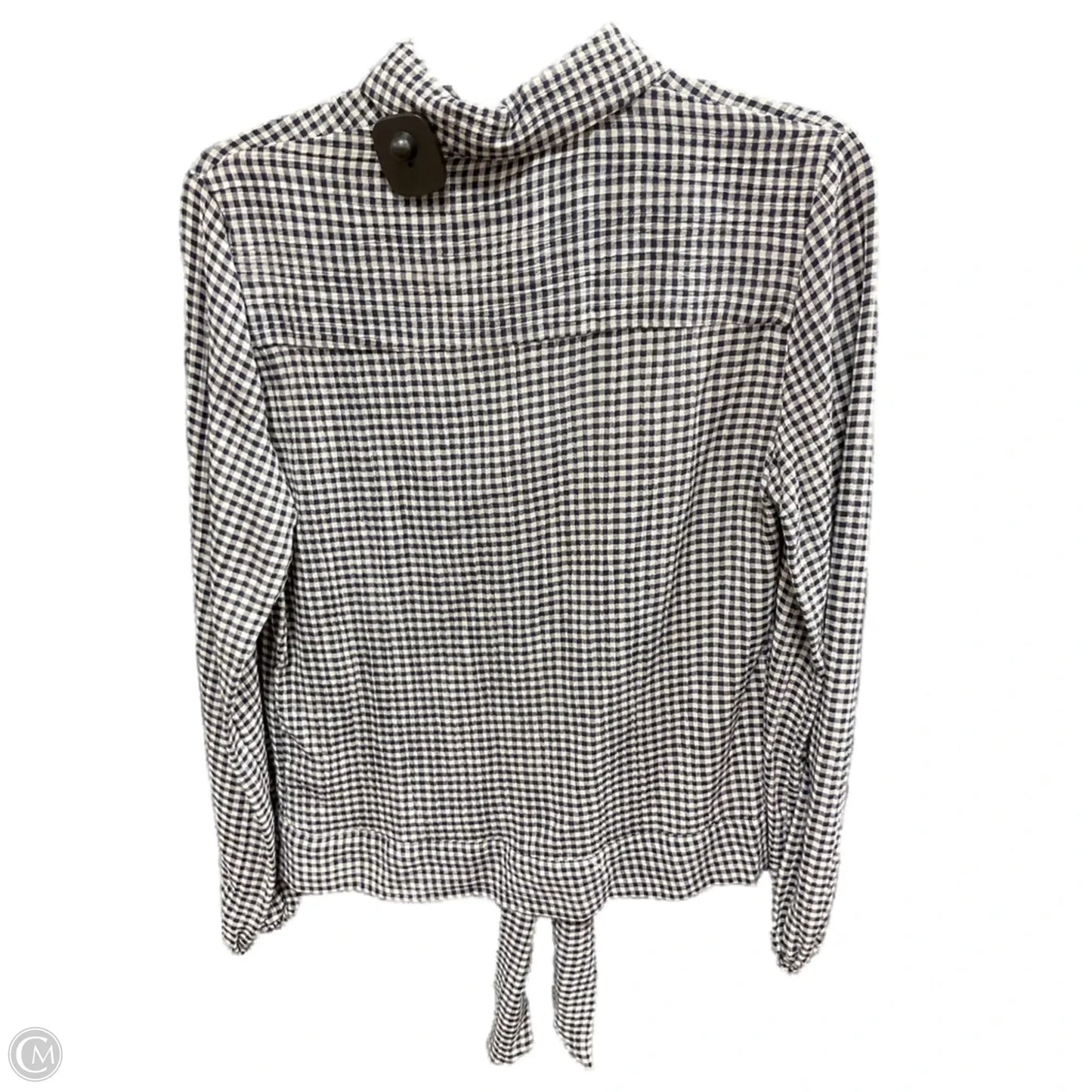 Top Long Sleeve By Lc Lauren Conrad In Plaid Pattern, Size: S
