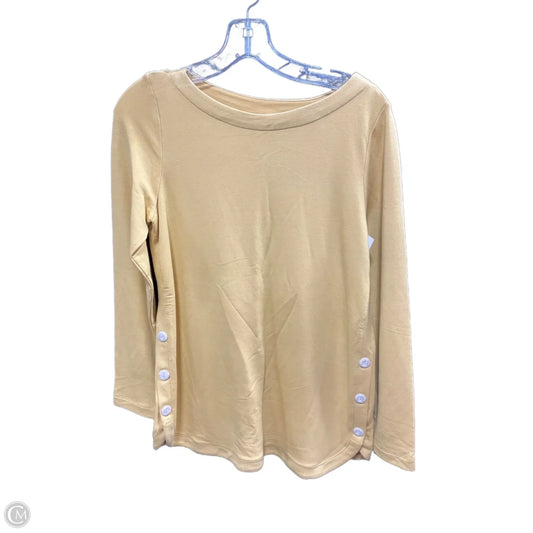 Top Long Sleeve By J. Jill In Yellow, Size: Xs