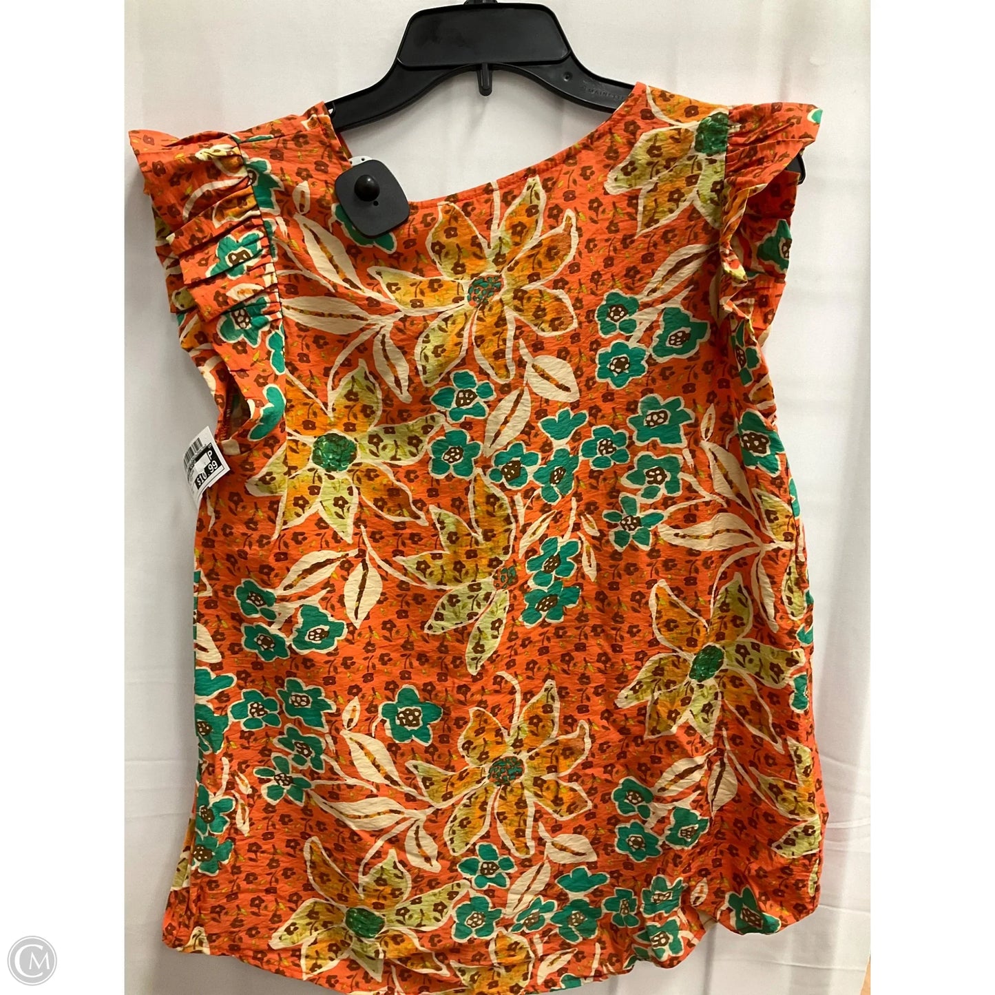 Top Sleeveless By Clothes Mentor In Floral Print, Size: M