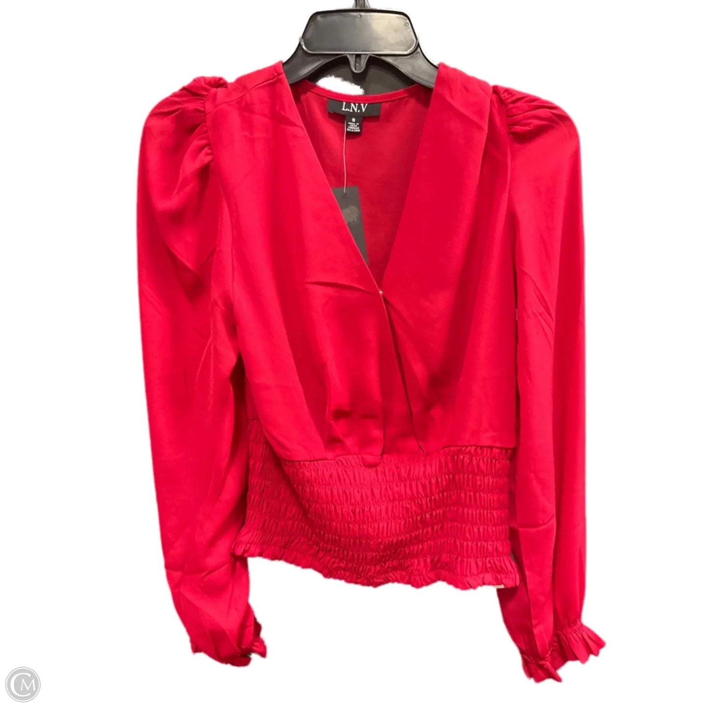 Top Long Sleeve By Clothes Mentor In Red, Size: S