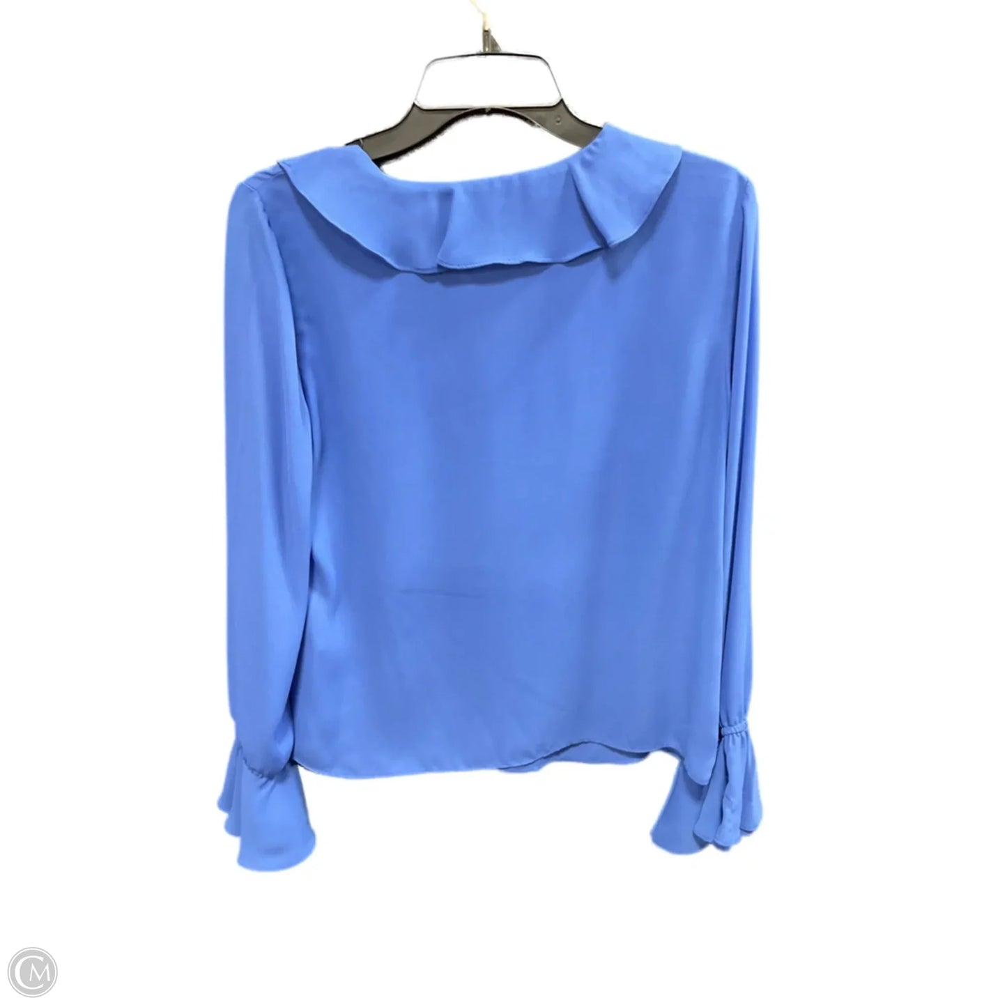 Blouse Long Sleeve By Cece In Blue, Size: S