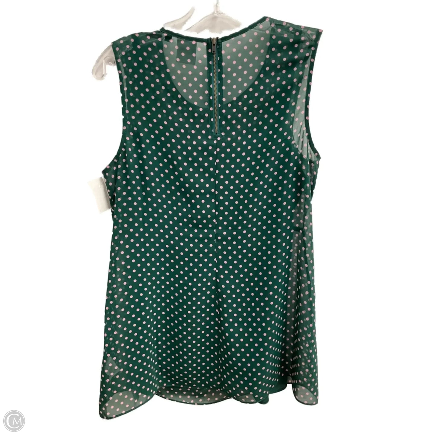 Blouse Sleeveless By Cabi In Green, Size: S