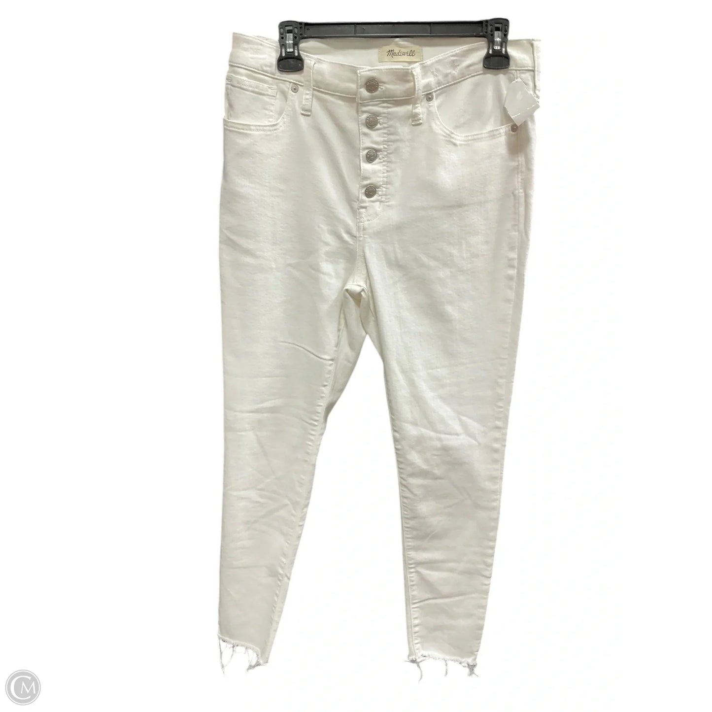 Jeans Skinny By Madewell In White, Size: 12