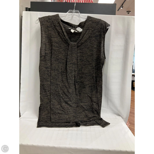 Top Sleeveless By Dana Buchman In Striped Pattern, Size: M
