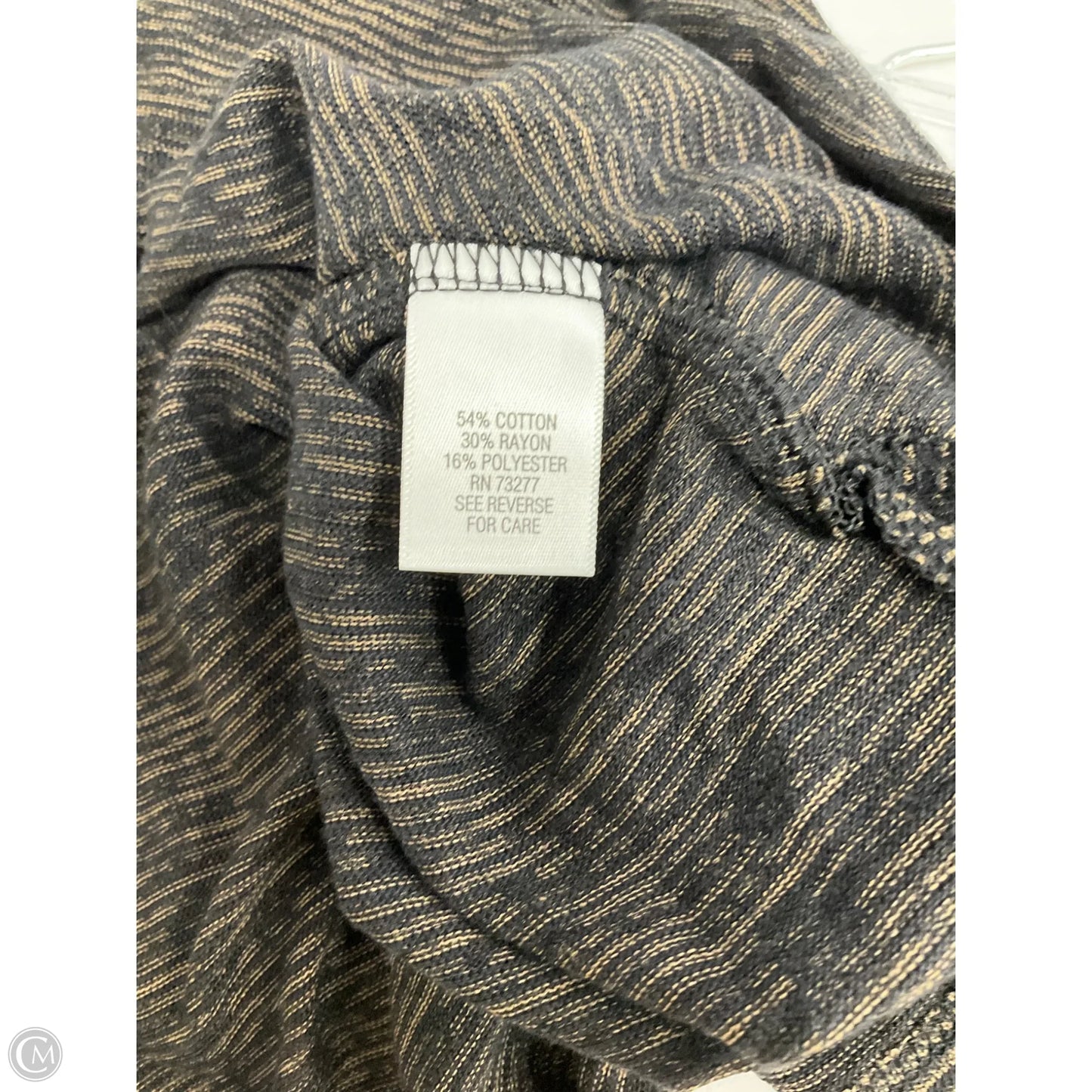 Top Sleeveless By Dana Buchman In Striped Pattern, Size: M