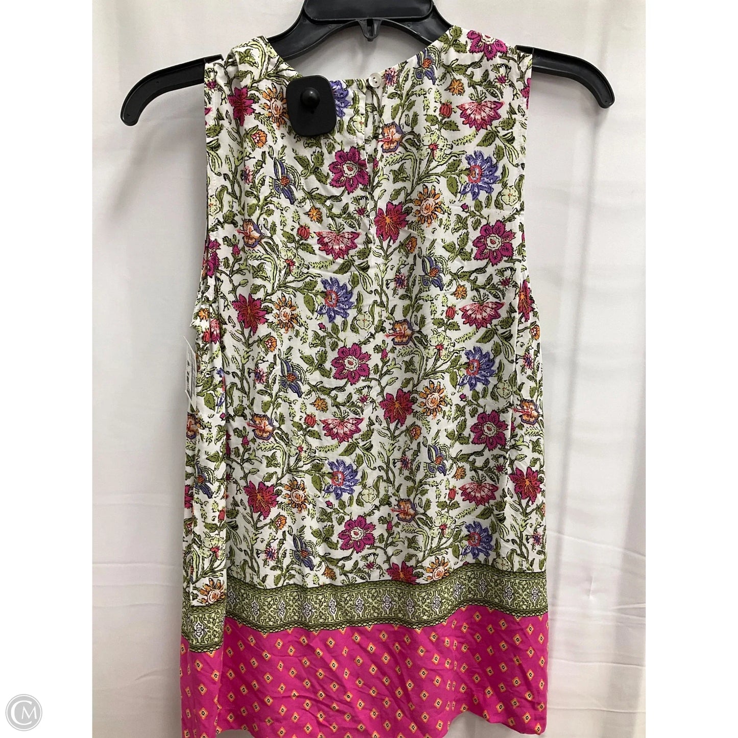 Top Sleeveless By J. Jill In Floral Print, Size: Xs