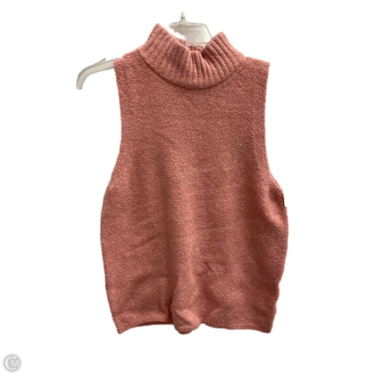Vest Sweater By Express In Pink, Size: Xl