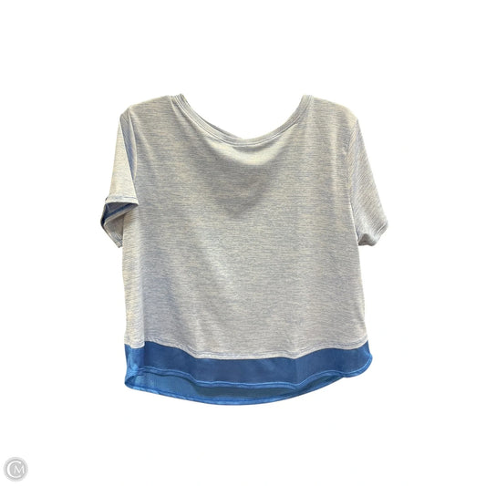 Athletic Top Short Sleeve By Under Armour In Blue, Size: Xl