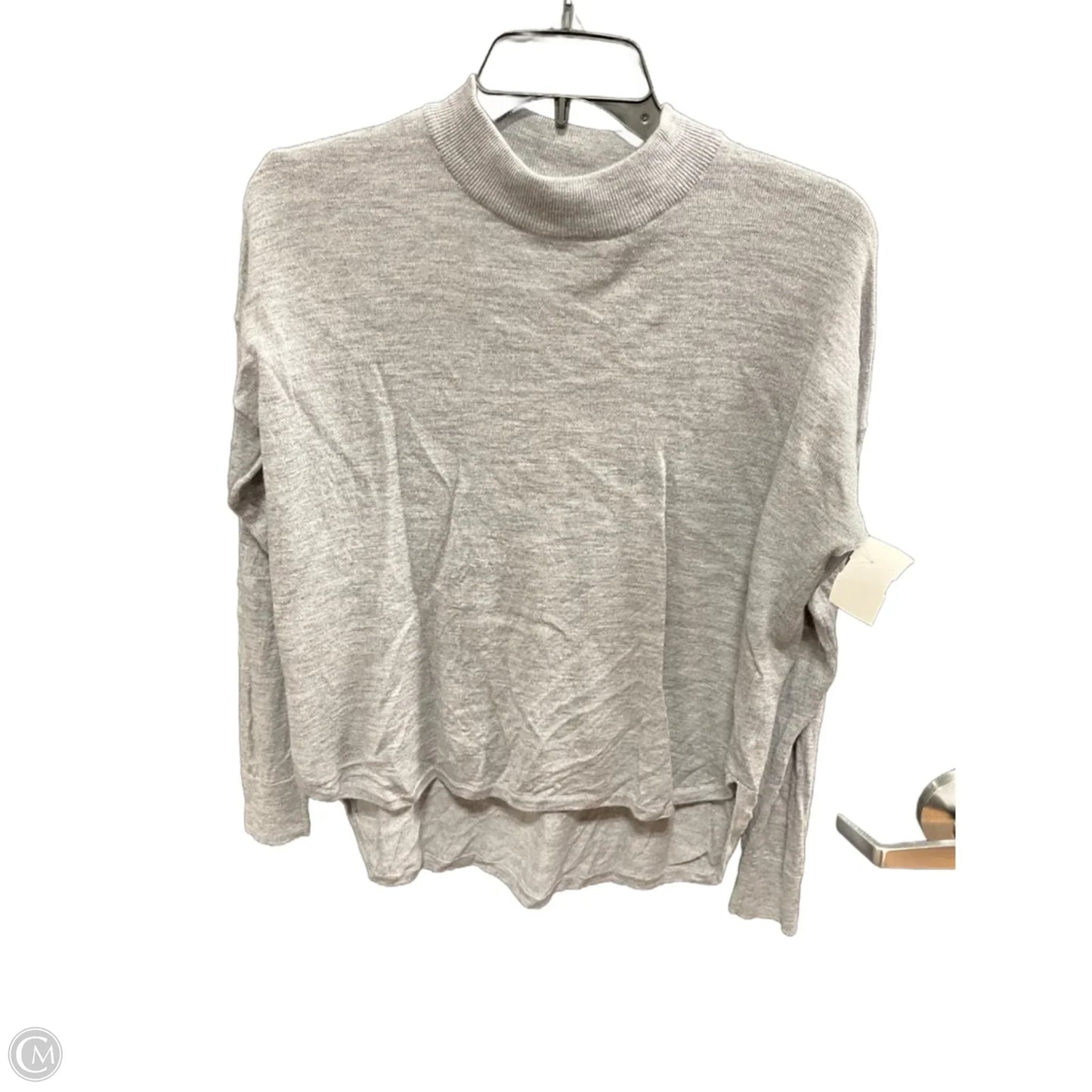 Top Long Sleeve Basic By Madewell In Grey, Size: S