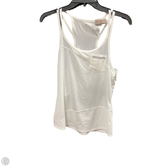 Athletic Tank Top By Clothes Mentor In White, Size: S