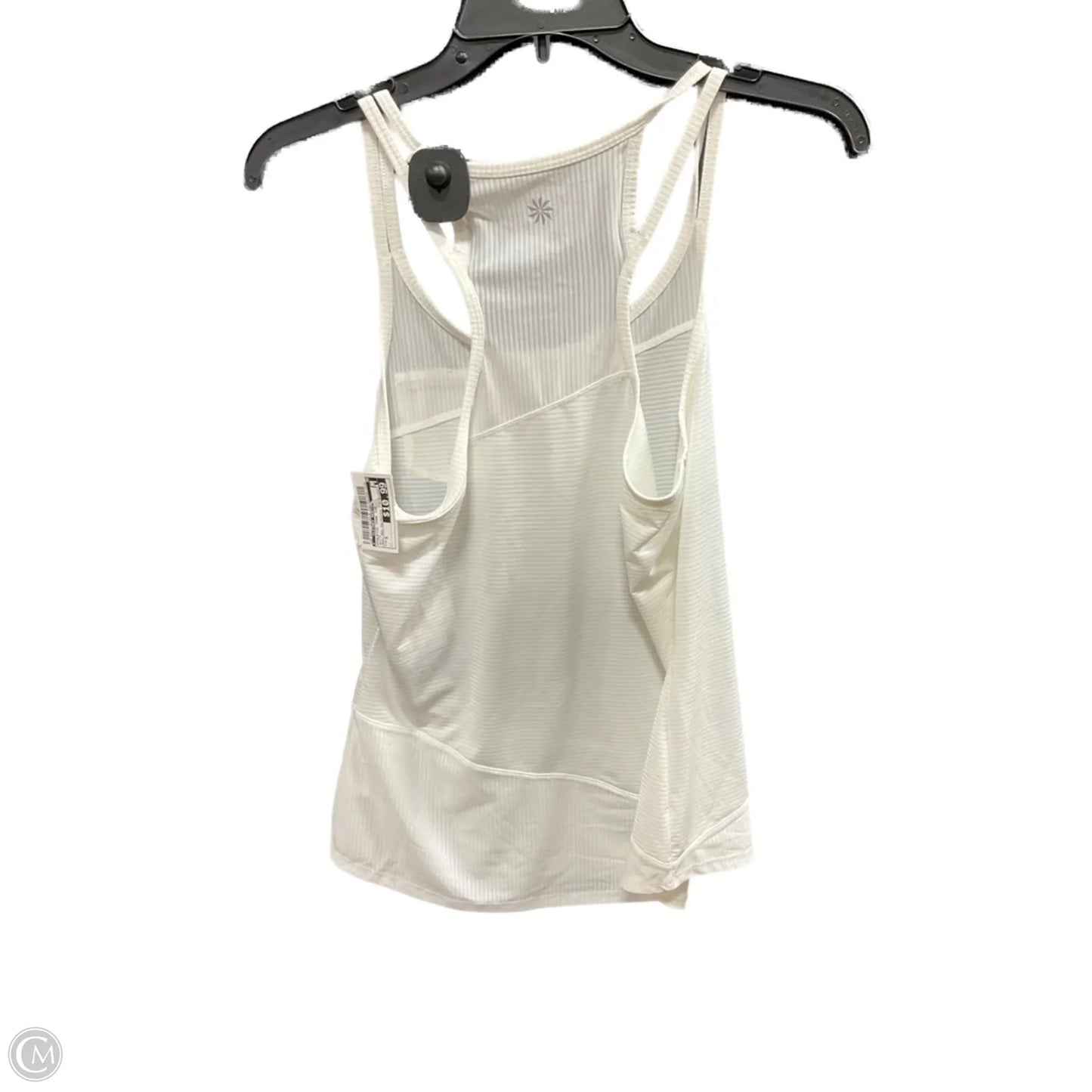 Athletic Tank Top By Clothes Mentor In White, Size: S