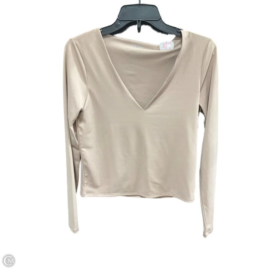 Top Long Sleeve Basic By Old Navy In Brown, Size: M